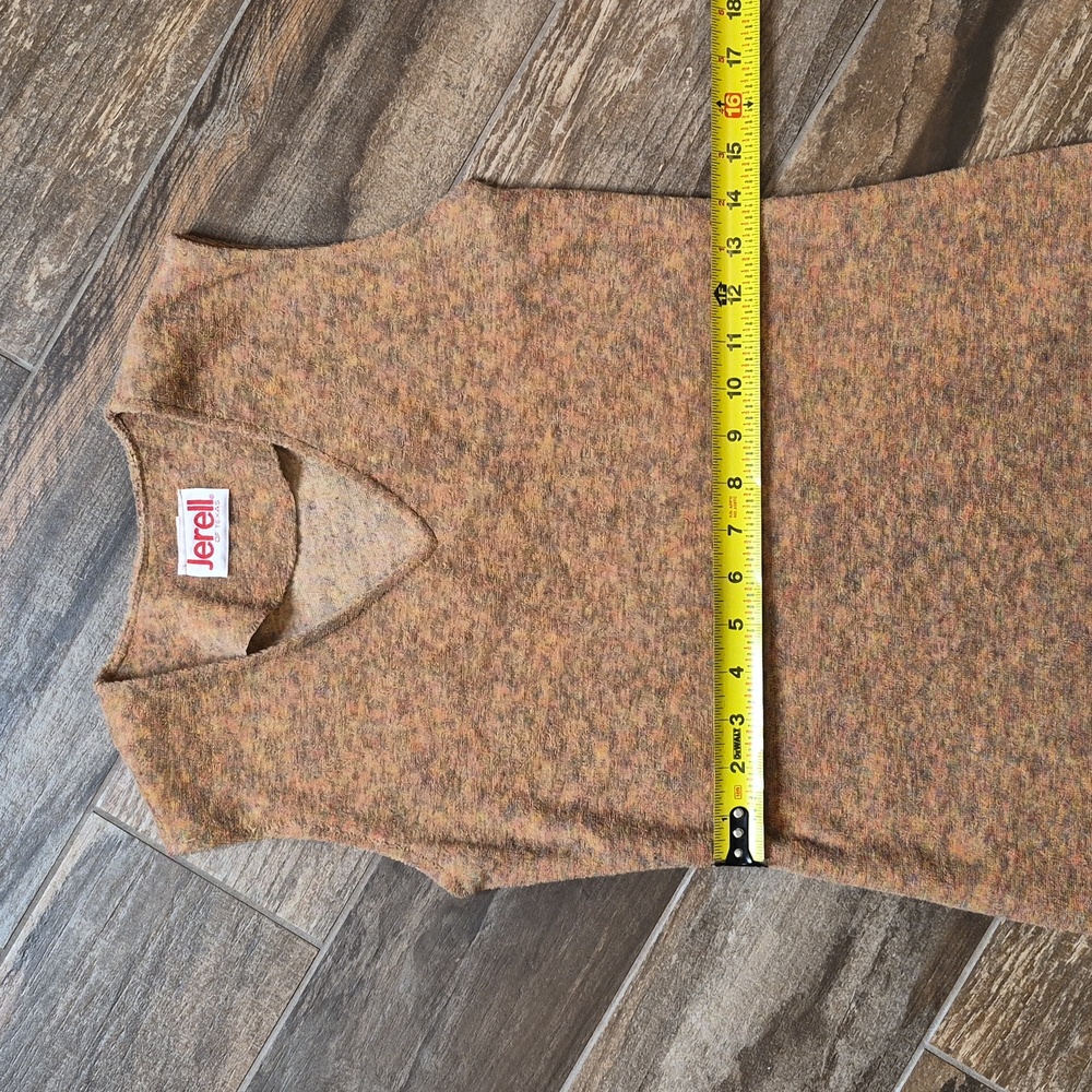 XS/S Vtg Jerell of Texas Lightweight Terry Cloth Space Dye Midi Dress & Jacket - Picture 5 of 13